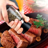 Kit 2 Moedores de Temperos – Vidro e Inox | Para Sal, Pimenta e Especiarias