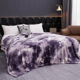 Cobertor de Flanela Tie-Dye de Alta Qualidade – Grosso e Quentinho para Cama ou Sofá | Solteiro, Queen, King