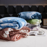 Cobertor de Flanela Tie-Dye de Alta Qualidade – Grosso e Quentinho para Cama ou Sofá | Solteiro, Queen, King