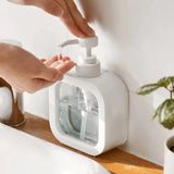 Dispensador de Sabão Líquido com Bomba – Transparente, Grande Capacidade, Reutilizável para Cozinha, Banheiro e Viagens