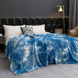 Cobertor de Flanela Tie-Dye de Alta Qualidade – Grosso e Quentinho para Cama ou Sofá | Solteiro, Queen, King