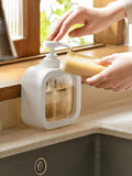 Dispensador de Sabão Líquido com Bomba – Transparente, Grande Capacidade, Reutilizável para Cozinha, Banheiro e Viagens