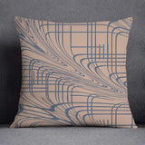 Capa de Almofada Decorativa 45x45cm – Estilo Nórdico Floral Geométrico