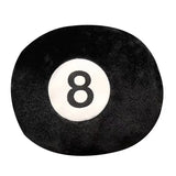 Almofada Bola 8 de Pelúcia – Conforto, Estilo e Diversão na Sua Decoração!