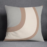 Capa de Almofada Decorativa 45x45cm – Estilo Nórdico Floral Geométrico