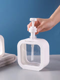 Dispensador de Sabão Líquido com Bomba – Transparente, Grande Capacidade, Reutilizável para Cozinha, Banheiro e Viagens