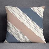 Capa de Almofada Decorativa 45x45cm – Estilo Nórdico Floral Geométrico