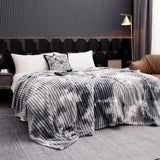 Cobertor de Flanela Tie-Dye de Alta Qualidade – Grosso e Quentinho para Cama ou Sofá | Solteiro, Queen, King