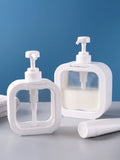 Dispensador de Sabão Líquido com Bomba – Transparente, Grande Capacidade, Reutilizável para Cozinha, Banheiro e Viagens