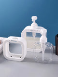 Dispensador de Sabão Líquido com Bomba – Transparente, Grande Capacidade, Reutilizável para Cozinha, Banheiro e Viagens