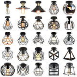 Luminária de Teto em Ferro Vintage – Estilo Industrial E27