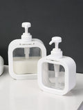 Dispensador de Sabão Líquido com Bomba – Transparente, Grande Capacidade, Reutilizável para Cozinha, Banheiro e Viagens