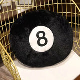 Almofada Bola 8 de Pelúcia – Conforto, Estilo e Diversão na Sua Decoração!